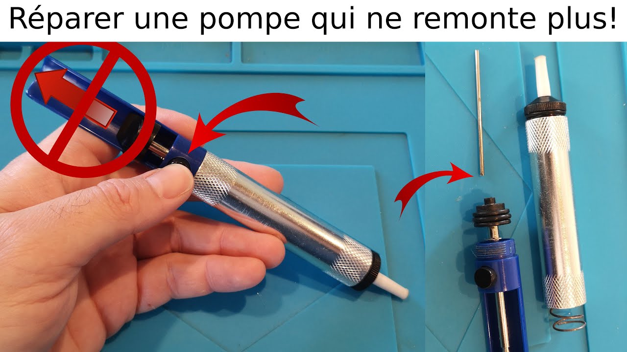 Pompe à dessouder, Pour réparer facilement tes boulettes