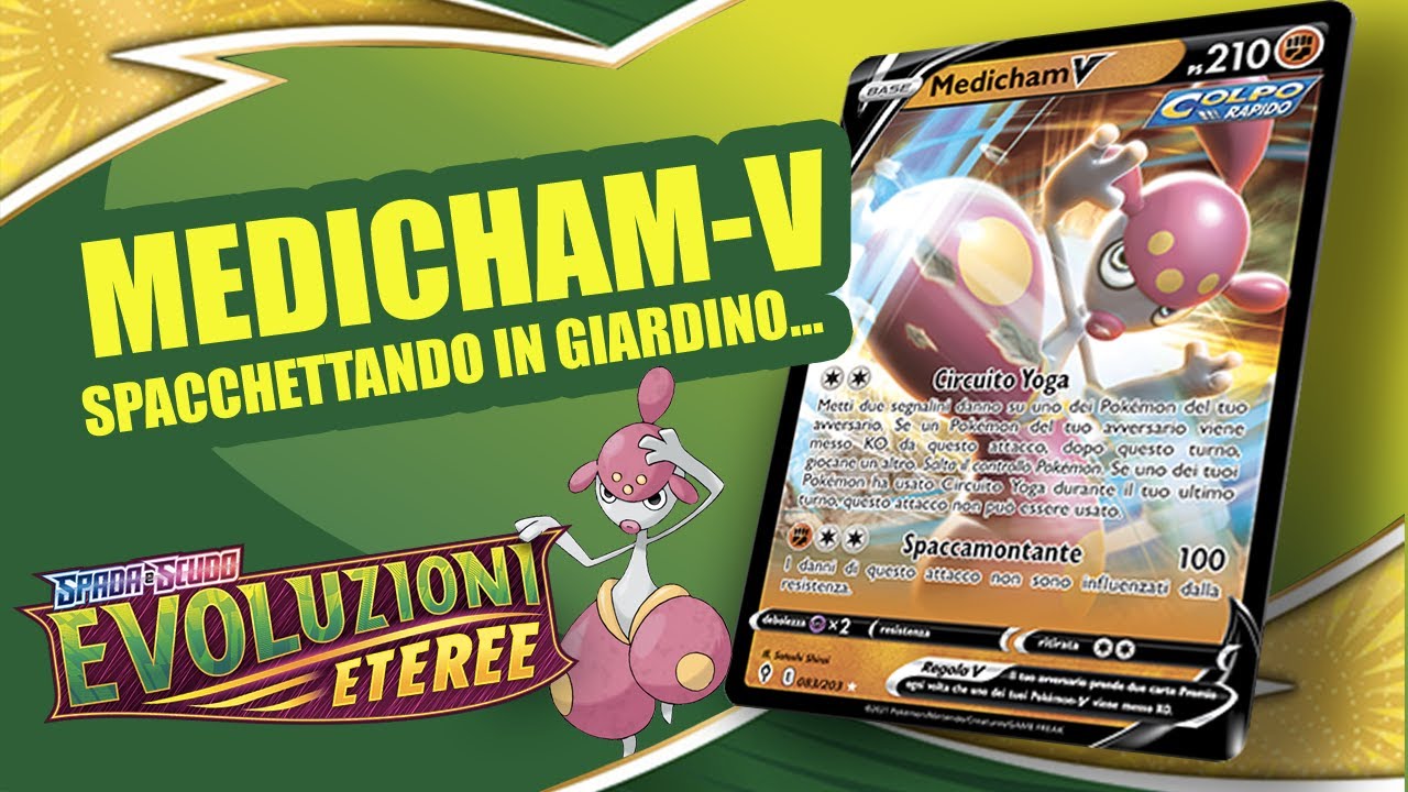 Apro bustine carte Pokemon evoluzioni eteree e trovo MEDICHAM-V! - YouTube