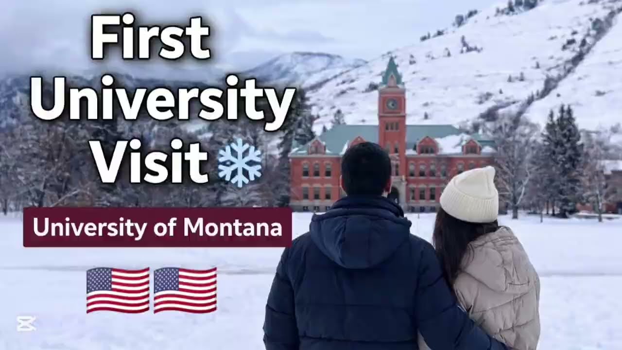 |First University Visit ❄️|Life in USA 🇺🇸| |University of Montana|Campus Day|