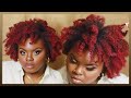 I HAVE RED HAIR NOW! Trying Hair Paint Wax on My 4C Natural Hair | JOYNAVON