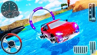 Water Surfer Car Stunts Racer - Android GamePlay screenshot 3