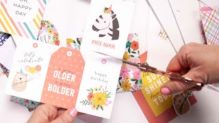 Create Cute Cards With Cut-Apart Papers | Jen Hadfield for Pebbles