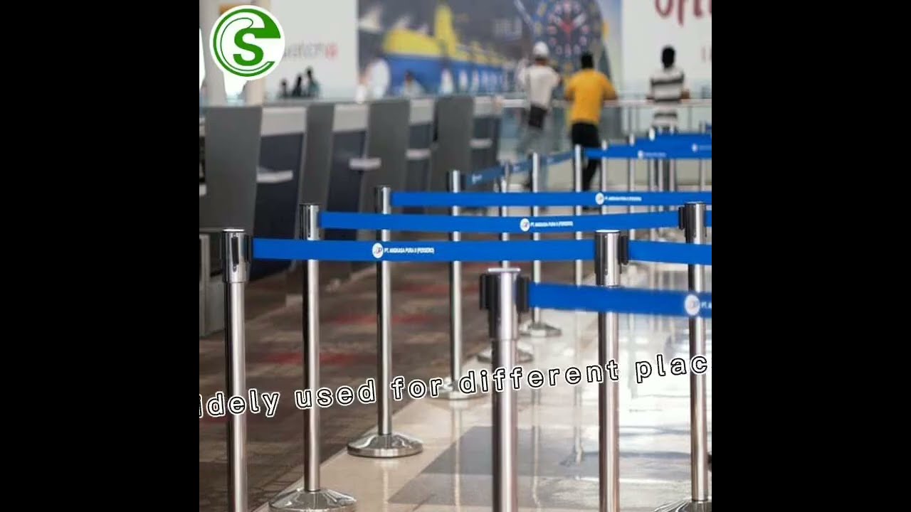 Wholesale Exhibition Crowd Control Barrier Stanchion with Rope / Retractable Belt, Hotel Queue Stand