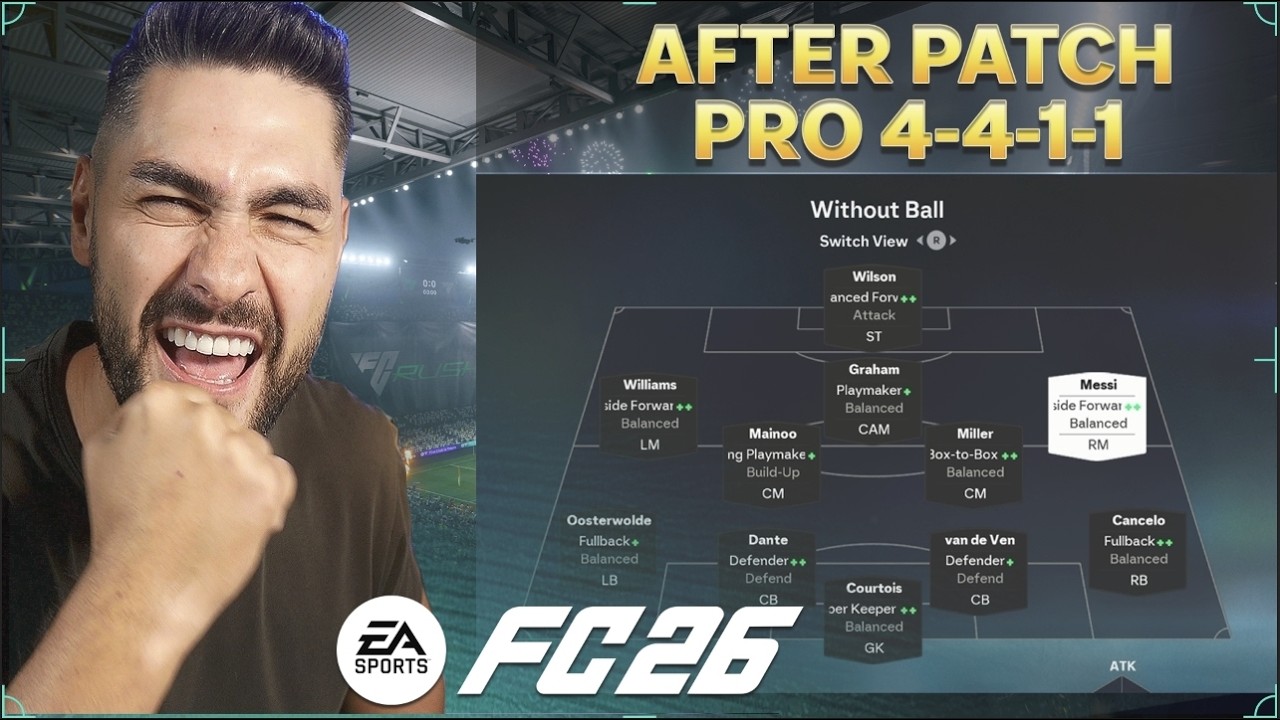 После обновления эта тактика построения 4-4-1-1 УНИЧТОЖАЕТ всех противников в FC 26! Попробуйте п...