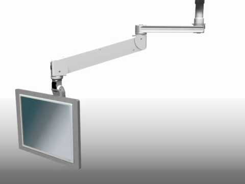 Icw T2 Elite Ceiling Mounted Arm For An Lcd Monitor