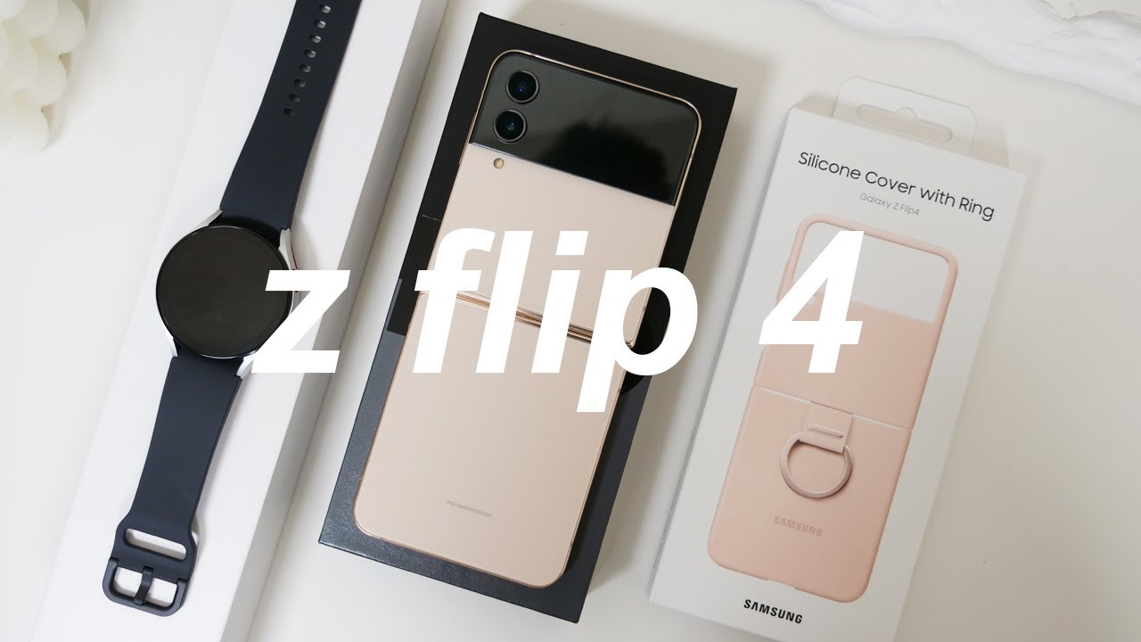 Samsung Galaxy Z Flip 4 💜 aesthetic unboxing