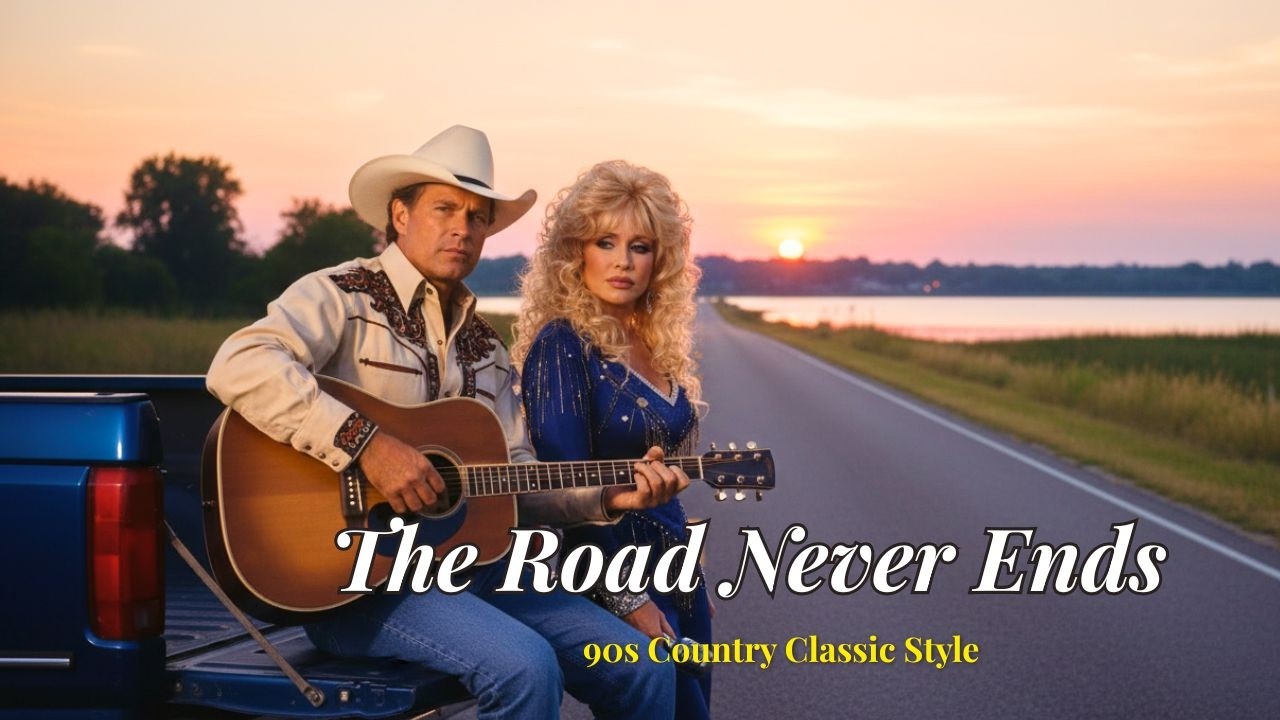 The Road Never Ends – Country Classic Style George Strait & Dolly Parton |  Long Goodbye Highway