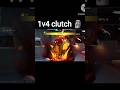 1v4 clutch Cs ranked match only MP5 #freefire #gaming