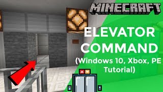 Minecraft ELEVATOR Command (Actually works)! (Bedrock edition tutorial) CMND Zone