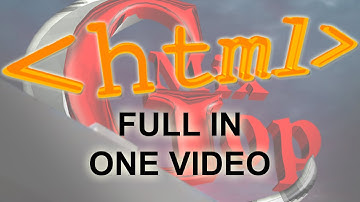 دورة تعلم تصميم مواقع الإنترنت بـ HTML في فيديو واحد من الصفر الي الإحتراف