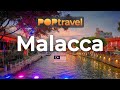 Walking in MALACCA / Malaysia 🇲🇾- Evening tour around Jonker & Temple Street - 4K 60fps (UHD)