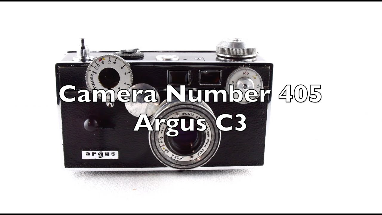 ARGUS C3 ほかのカメラ付き ARGUS C3 ほかのカメラ付き Camera Number 405 Argus C3 - YouTube