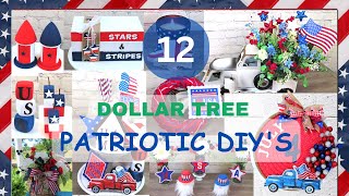 TOP 12 *EASY* DOLLAR TREE | MEMORIAL DAY & 4TH OF JULY DIY'S | AFFORDABLE FARMHOUSE DECOR