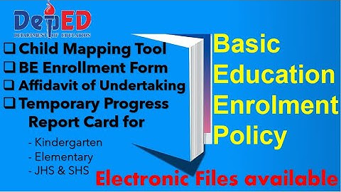 Electronic Files Basic Education Enrollment Policy 2020-2021