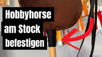Hobbyhorse am Stock befestigen [Tutorial] 🧶 | _hobbyhorsing_de