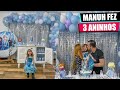 Aniversário de 3 Anos da MANUH - Festa Frozen na Sala de Casa