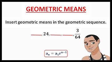 GEOMETRIC MEANS IN GEOMETRIC SEQUENCE