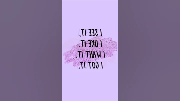 I see it, I like it, I want it, I got it