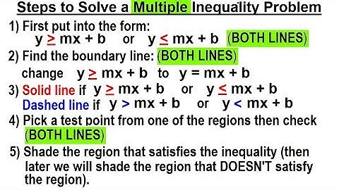 Algebra - Ch. 31: Linear Inequality in 2 Variables (5 of 14) Steps to Solve Multiple Linear Ineq