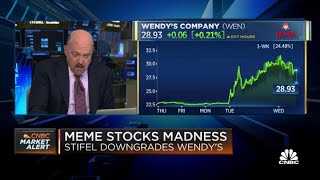 Jim Cramer on what major Wendy's shareholder Nelson Peltz thinks about new meme stock