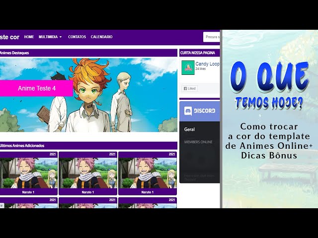 O QUE TEMOS HOJE? - COMO CRIAR UM BLOG/SITE DE ANIMES ONLINE PT.1