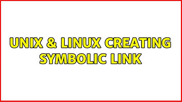 Unix & Linux: Creating symbolic link