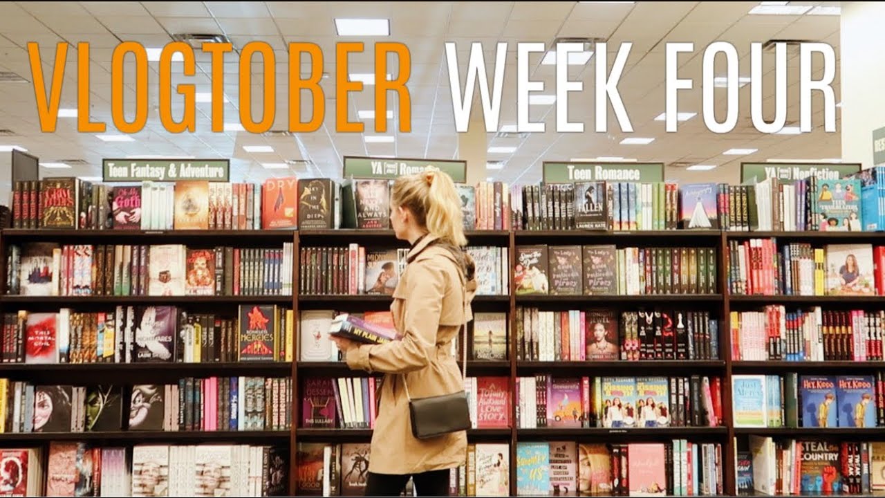 ‪bookstore vlog: shopping, decluttering, & harry potter news | VLOGTOBER