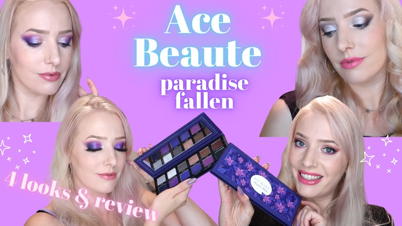 Ace Beaute Paradise Fallen Palette Review & 4 Looks | Cruelty Free & Vegan
