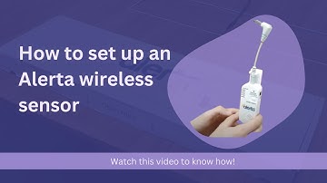 Setting up Alerta wireless sensors