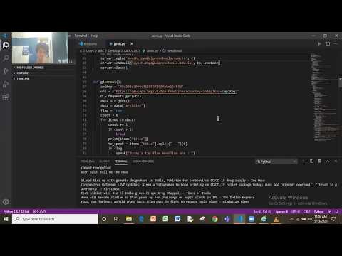 Ayush's Python Project JARVIS