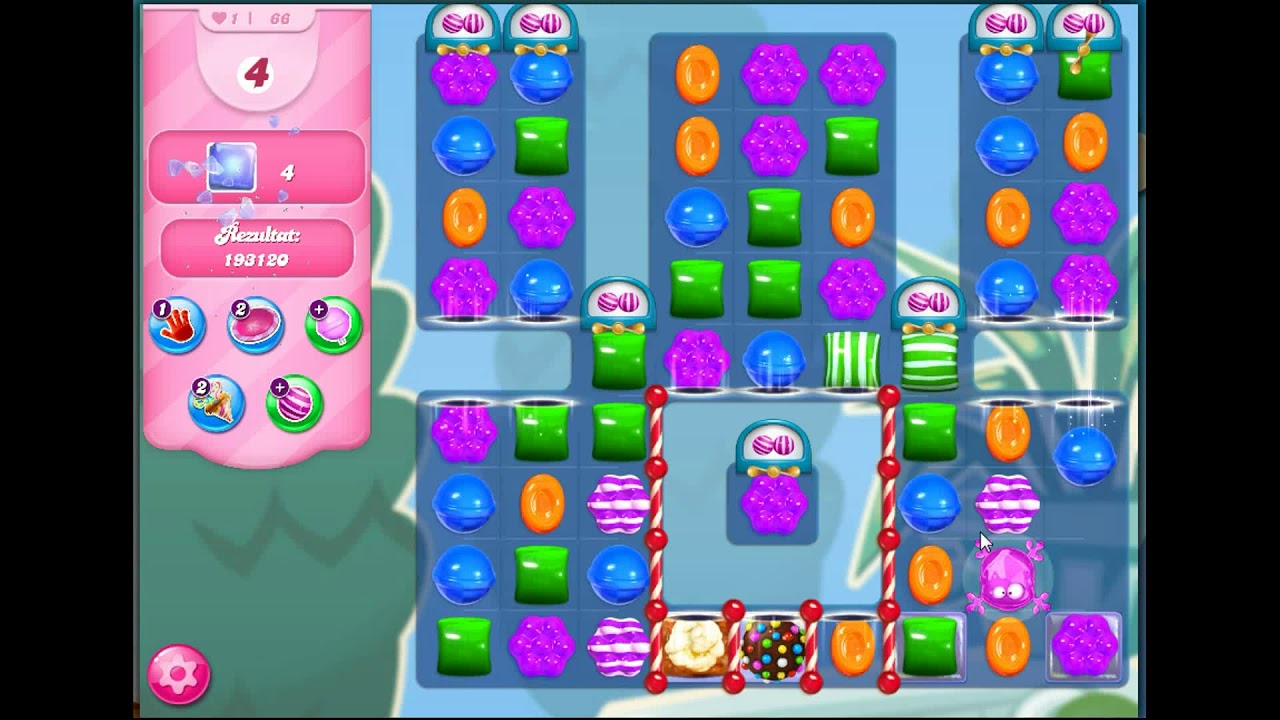 Candy crush saga WINTER FESTIVAL level 66