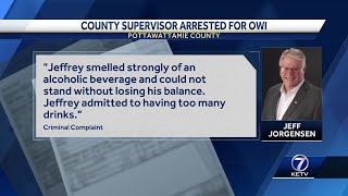 Pottawattamie County supervisor Jeff Jorgensen arrested for OWI