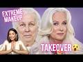 She hasn’t worn makeup in YEARS | Watch her INCREDIBLE Transformation! | MATURE MAKEUP TAKEOVER!