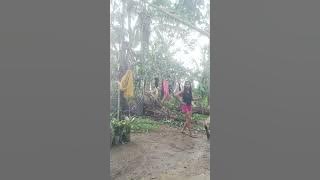 After typhoon fung-wong we clean tHe sorroundings 