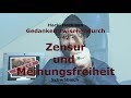 Gedanken zwischendurch - 42 - Zensur und Meinungsfreiheit - Schwäbisch