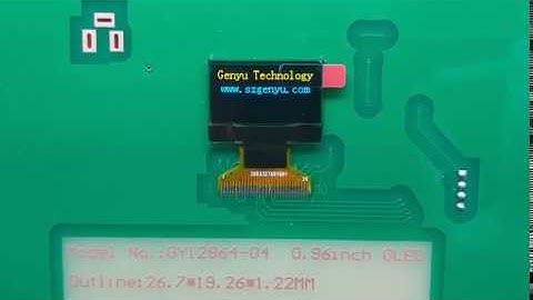0.96 OLED Graphic Oled Display For Smart Watch