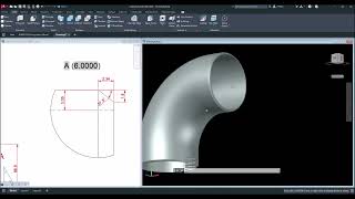 90° long radius elbow in Autocad by AC 3DCad 462 views 2 months ago 7 minutes, 10 seconds