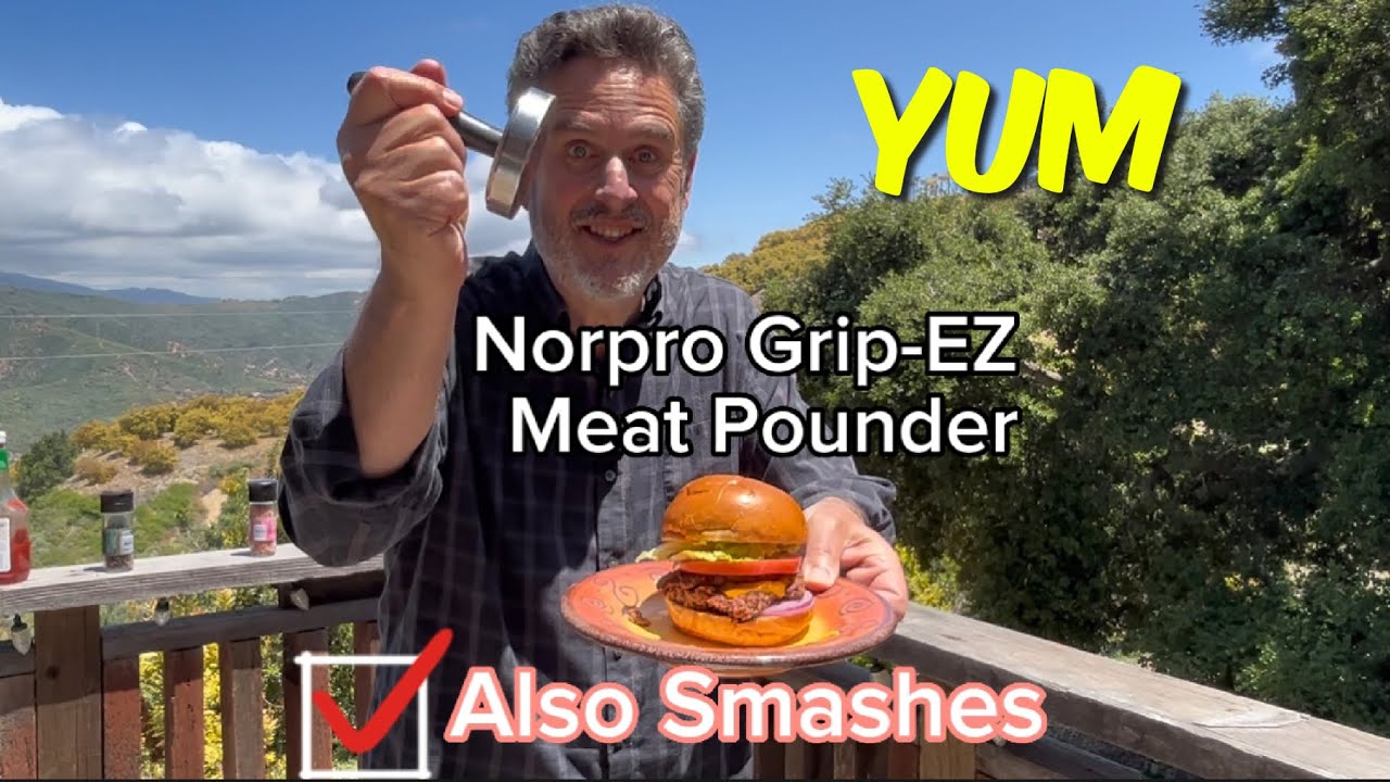 Making Smash Burgers with the Norpro Grip-EZ Stainless Steel Meat