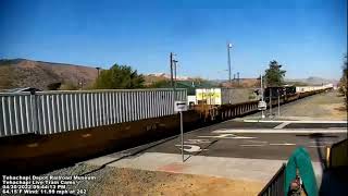 BNSF 8237 lead an intermodal through Tehachapi, CA