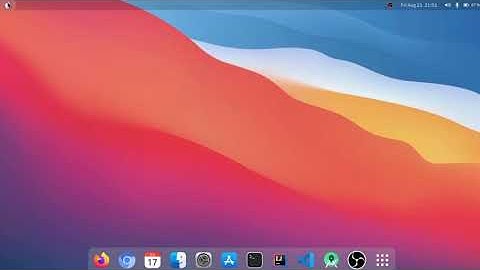 Ubuntu 20.04 || Mac Os BigSur theme || Ubuntu customized to macOS BigSur.