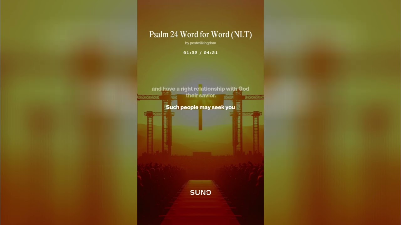 Psalm 24 Song Word For Word (Lyric Video) • NLT Scripture Song