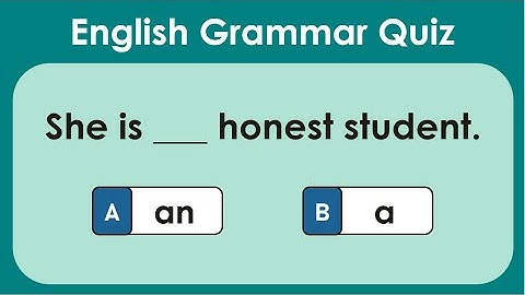 English grammar test I English Test For Beginners