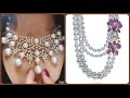 Most stylish different types of pearl and beads choker necklace sets designs