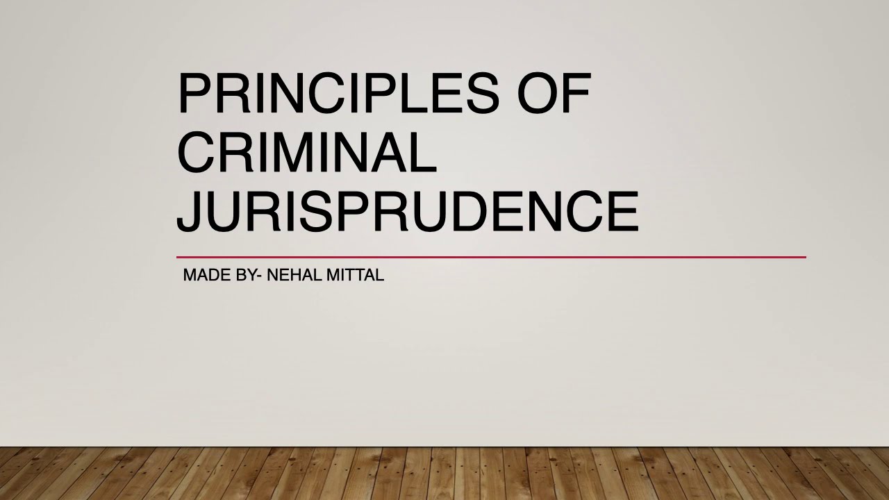 Corporate Crime Principles Of Criminal Jurisprudence YouTube