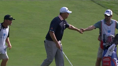 Bo Van Pelts stellar eagle chip-in on No. 17 at Ba...