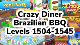 Crazy Diner | Brazilian BBQ | Level 1504-1545 + Chapters | Pool Party COMPLETE | XTINALAND screenshot 5