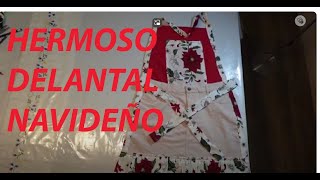 Como hacer un delantal Navideño//How to make a Christmas apron//Wie man eine Weihnachtsschürze macht