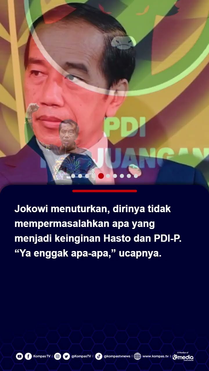 Jokowi Jawab Ancaman Hasto PDI-P,  Siap Beri Keterangan ke Penegak Hukum #jokowi #pdiperjuangan