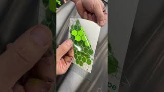 How to airbrush custom paint honeycomb stencil from LiME LiNE ￼
