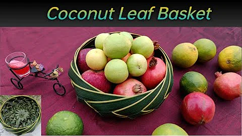 How to make Coconut Leaf Basket || DIY || Best out of waste